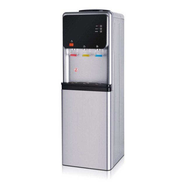 Диспенсър за вода W-40 електронно охлаждане Сиво и Черно